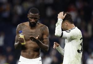 队报给吕迪格阿森西奥打2分：反应总是慢半拍 整届比赛堪称噩梦